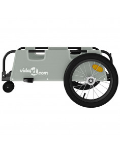 Rimorchio da Bici Grigio Oxford e Ferro