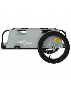 Rimorchio da Bici Grigio Oxford e Ferro
