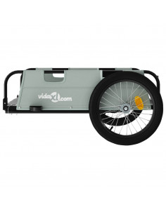 Rimorchio da Bici Grigio Oxford e Ferro