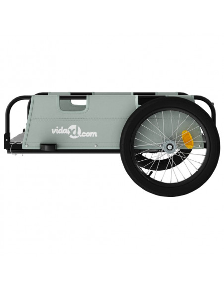Rimorchio da Bici Grigio Oxford e Ferro