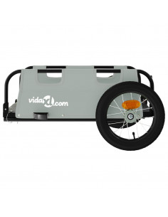 Rimorchio da Bici Grigio Oxford e Ferro