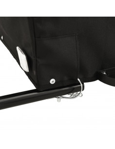 Rimorchio da Bici Nero e Arancione 45 kg in Ferro