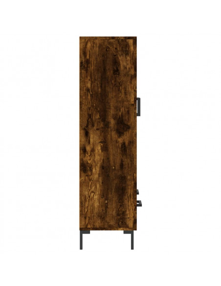 Credenza Rovere Fumo 69,5x31x115 cm in Legno Multistrato