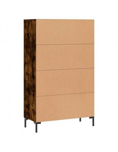 Credenza Rovere Fumo 69,5x31x115 cm in Legno Multistrato