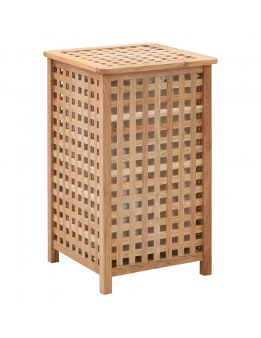 Portabiancheria 39x39x65 cm in Legno Massello di Noce