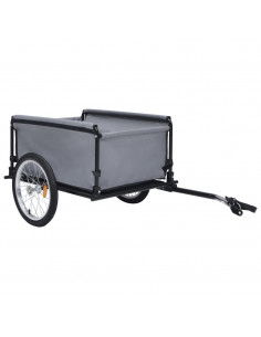 Rimorchio da Bici Nero e Blu 65 kg