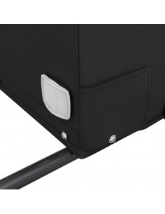 Rimorchio da Bici Nero e Giallo 45 kg in Ferro