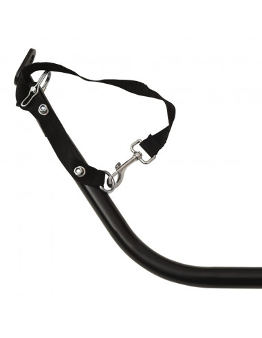Rimorchio da Bici Nero e Rosso 30 kg in Ferro