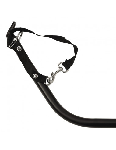 Rimorchio da Bici Nero e Rosso 45 kg in Ferro