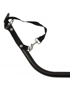 Rimorchio da Bici Nero e Rosso 45 kg in Ferro