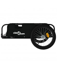 Rimorchio da Bici Nero Oxford e Ferro