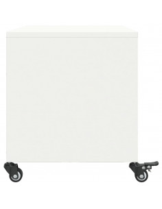Mobile TV Bianco 68x39x43,5 cm in Acciaio Laminato a Freddo 2
