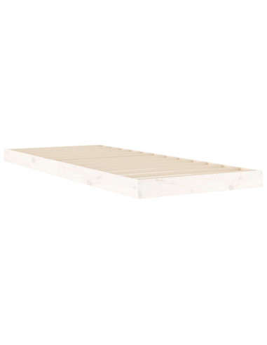 Giroletto Bianco 75x190 cm Small Single Legno Massello di Pino