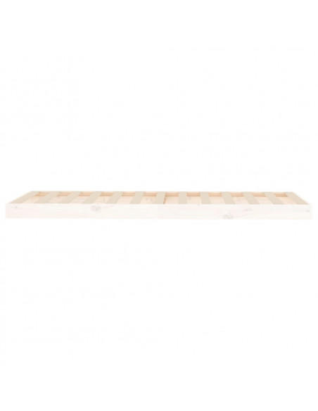 Giroletto Bianco 75x190 cm Small Single Legno Massello di Pino