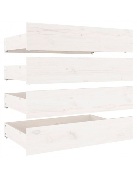 Giroletto con Cassetti Bianco 140x190 cm