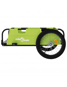 Rimorchio da Bici Verde Oxford e Ferro