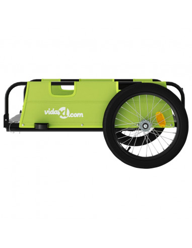 Rimorchio da Bici Verde Oxford e Ferro