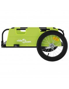 Rimorchio da Bici Verde Oxford e Ferro
