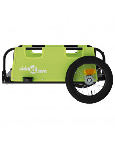 Rimorchio da Bici Verde Oxford e Ferro
