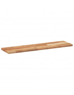 Ripiano a Parete 100x20x2cm Legno Massello Acacia Rifinito Olio