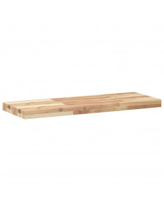 Ripiano a Parete 100x30x4 cm Legno Massello Acacia Non Trattato