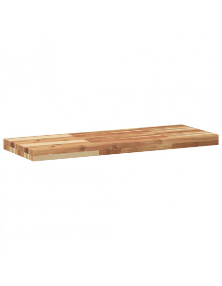 Ripiano a Parete 100x30x4cm Legno Massello Acacia Rifinito Olio