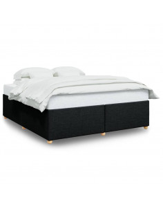 Giroletto senza Materasso Nero 200x200 cm in Tessuto 2