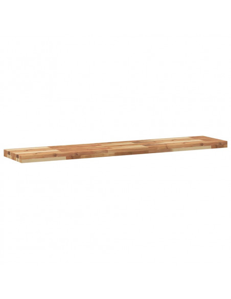 Ripiano a Parete 120x30x4cm Legno Massello Acacia Rifinito Olio