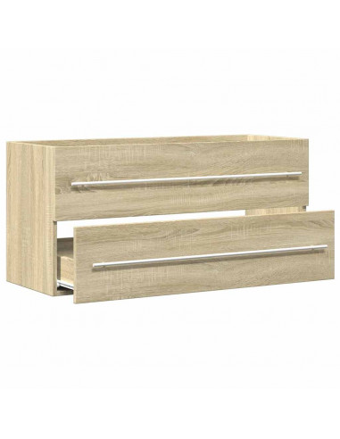 Mobile Lavabo Rovere Sonoma 100x38,5x48 cm in Legno Multistrato