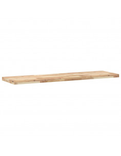 Ripiano a Parete 160x40x4 cm Legno Massello Acacia Non Trattato
