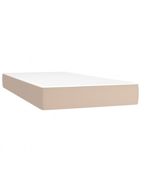 Giroletto a Molle con Materasso Cappuccino 80x200 cm Similpelle