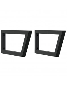 Ripiano a Parete per Lavabo in Acciaio e Massello di Faggio