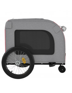 Rimorchio da Bici per Animali Rosso e Grigio Oxford e Ferro 2