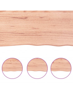 Ripiano Muro Marrone 60x50x(2-6) cm Massello Rovere Trattato