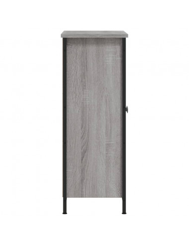 Credenza Grigio Sonoma 70x30x80 cm in Legno Multistrato