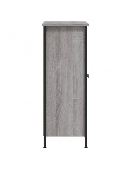 Credenza Grigio Sonoma 70x30x80 cm in Legno Multistrato