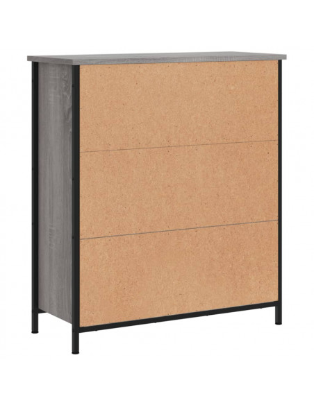 Credenza Grigio Sonoma 70x30x80 cm in Legno Multistrato