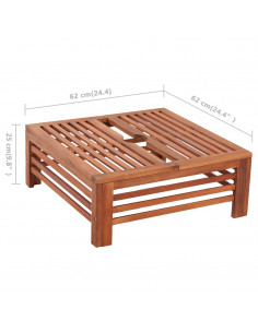 Rivestimento Supporto Base Ombrellone in Legno