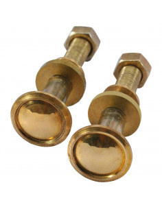 Rotelle di Ricambio per Lettini Prendisole 2pz Massello di Teak