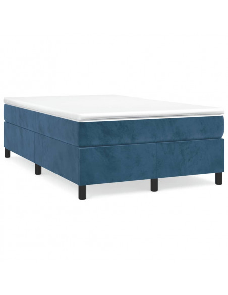 Giroletto a Molle Blu Scuro 120x200 cm in Velluto
