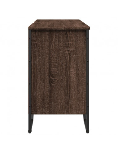 Mobile Lavabo Bagno Rovere Marrone 91x35x60cm in Truciolato