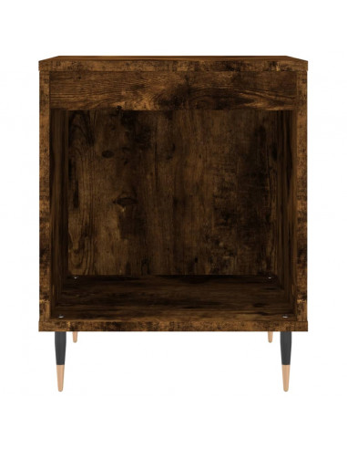 Comodino Rovere Fumo 40x35x50 cm in Legno Multistrato