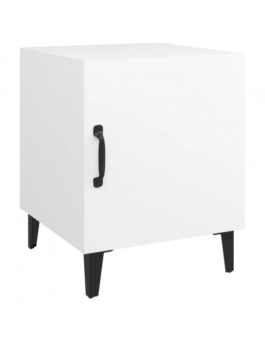 Comodino Bianco in Legno Multistrato