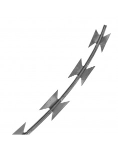 Rulli Filo Spinato NATO 2 pz Elicoidale in Acciaio Zincato 100m