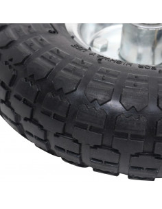 Ruote Carrello a Mano 2 pz in Gomma 4.10/3.50-4 (260x83)