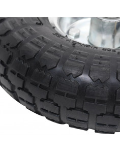 Ruote Carrello a Mano 2 pz in Gomma 4.10/3.50-4 (260x83)