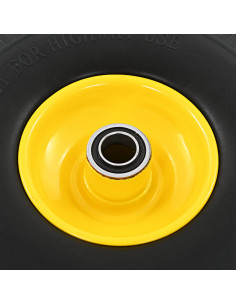 Ruote Carrello a Mano 2 pz in PU Solido 3.00-4 (260x85)