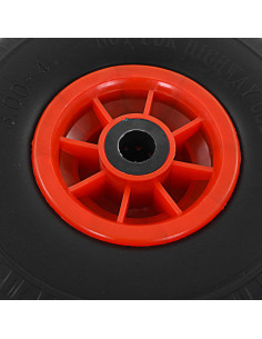 Ruote Carrello a Mano 4 pz in PU Solido 3.00-4 (260x85) 2