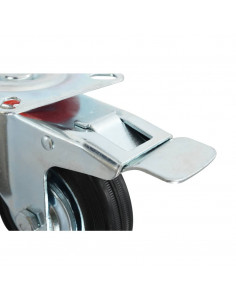 Ruote Girevoli con Doppio Freno 4 pz 100 mm 2