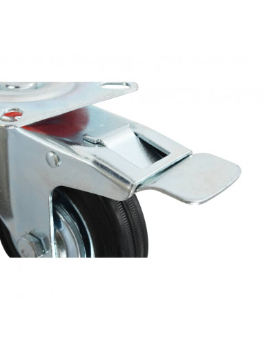 Ruote Girevoli con Doppio Freno 4 pz 100 mm